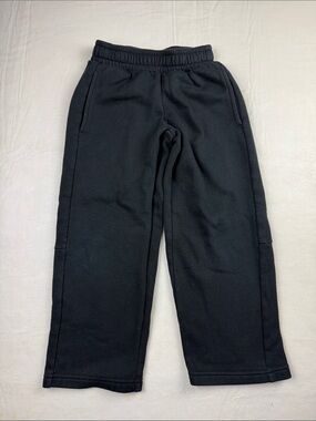 Champion Kids Black Elastic Waist Drawstring Fleece Straight Leg Sweatpants XS